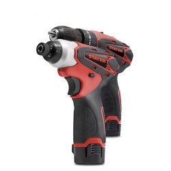 TALADRO ATORNILLADOR/PERCTOR + ATORN. IMPACTO 12V 2 BAT. STAYER