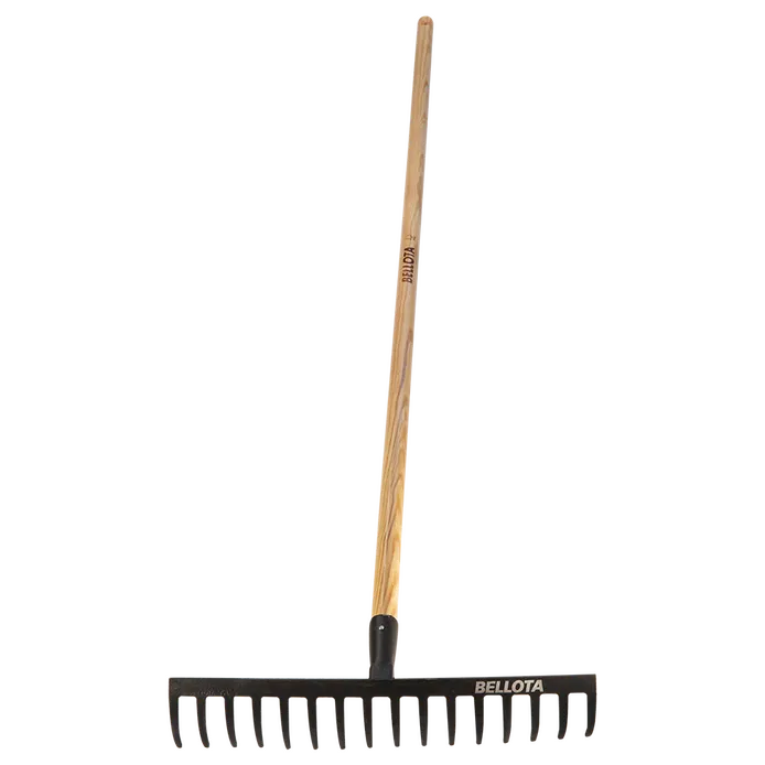 RASTRILLO BELLOTA 47CM CON MANGO DE MADERA