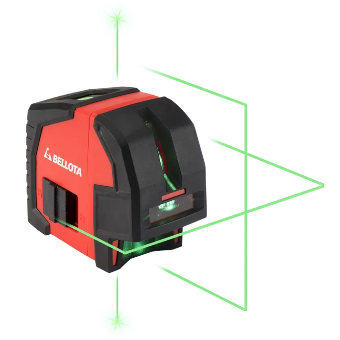NIVEL LASER VERDE CON PLOMADA 180º 2 PLANOS 30M BELLOTA
