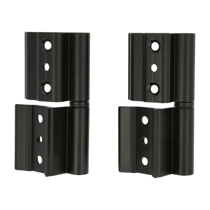 Bisagra 40/20 aluminio negro izda