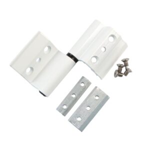 Bisagra 40/20 Aluminio Blanco dcha