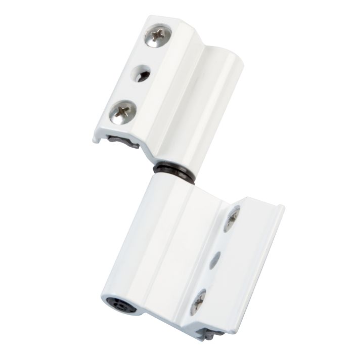 Bisagra v2p-eu aluminio blanco dcha