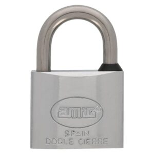 CANDADO 60-40 LATON CROMADO INOXIDABLE EXTERIOR (D)