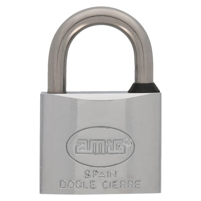 CANDADO 60-40 LATON CROMADO INOXIDABLE EXTERIOR (D)