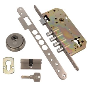 CERRADURA 101-50/85 ACERO CROMO MATE