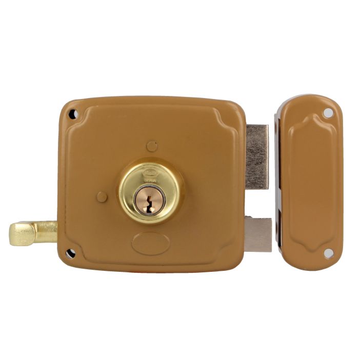 CERRADURA 72U-80 ESMALTADO ORO DCHA