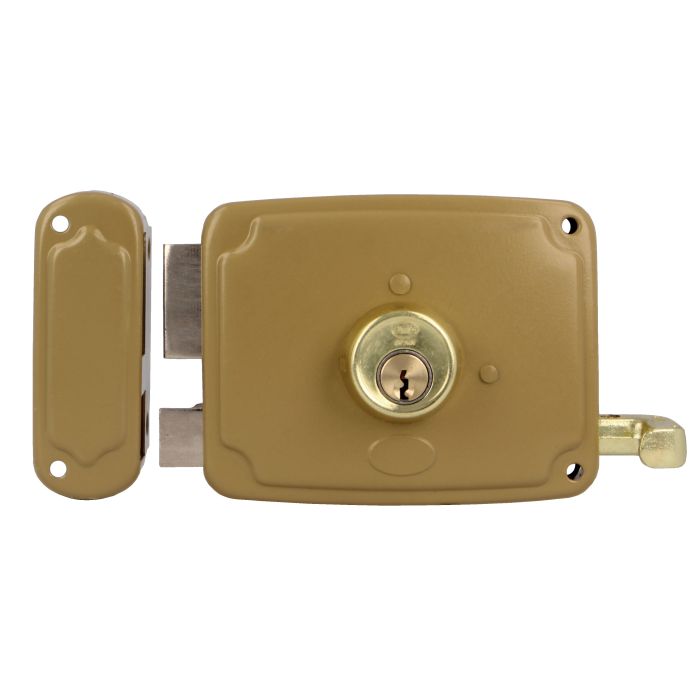 CERRADURA 72U-120 ESMALTADO ORO IZDA