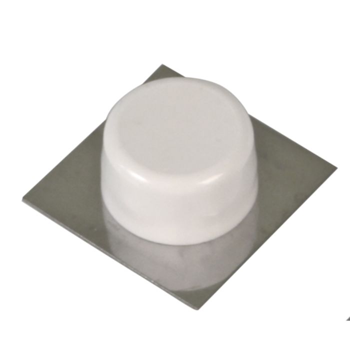 Tope Puerta Básico Inox Blanco 405