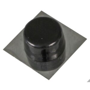 Tope Puerta Básico Inox Negro 405