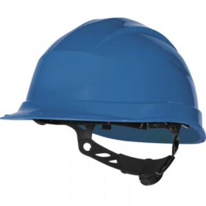 CASCO DE OBRA AJUSTABLE POR SISTEMA ROTOR AJUSTABLE AZUL