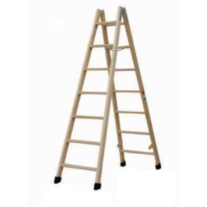 ESCALERA TIJERA DE MADERA 7 PELDAÑOS