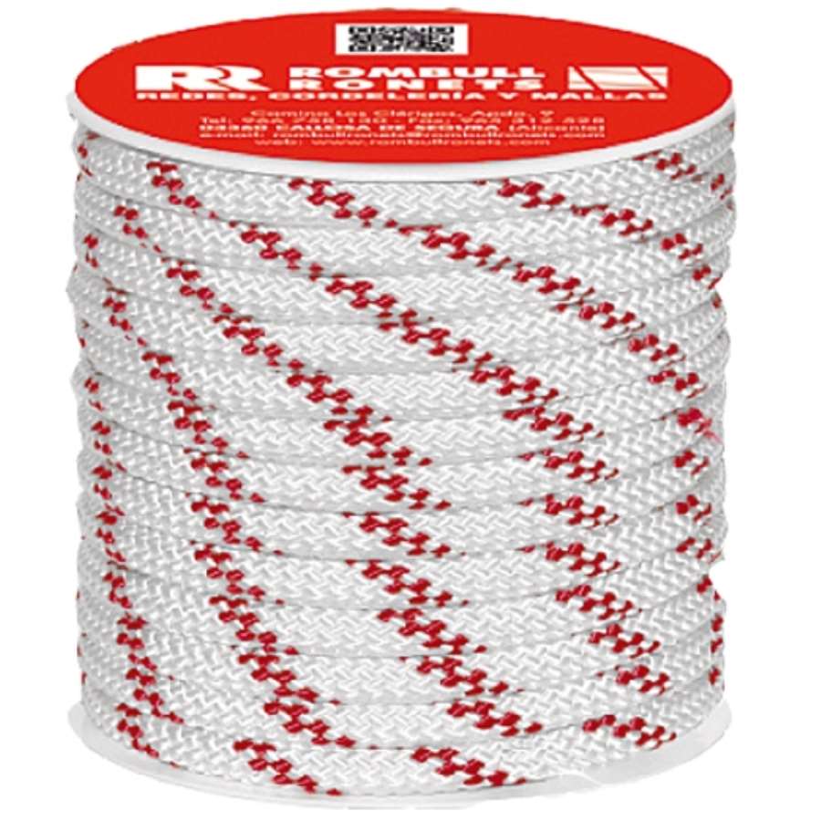 CARRETE CUERDA CTA 100 PES BLANCA 6mm 25M (1u)