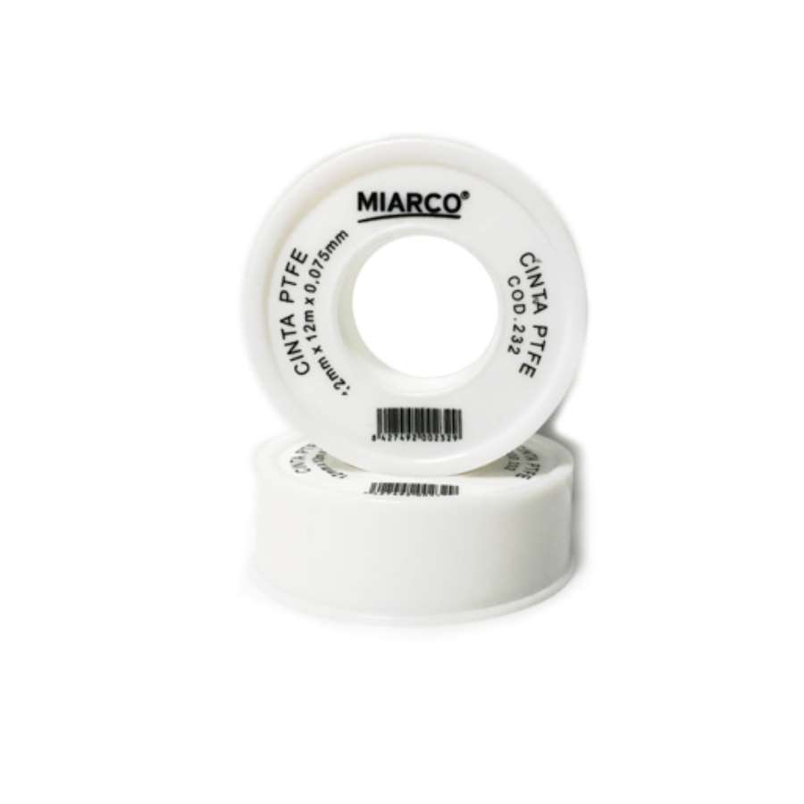 CINTA TEFLON (PTFE) 12MM X 12M X 0,0075MM