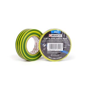 CINTA AISLANTE PVC M13 AMARILLO-VERDE 19MM X20M X 0,13MM