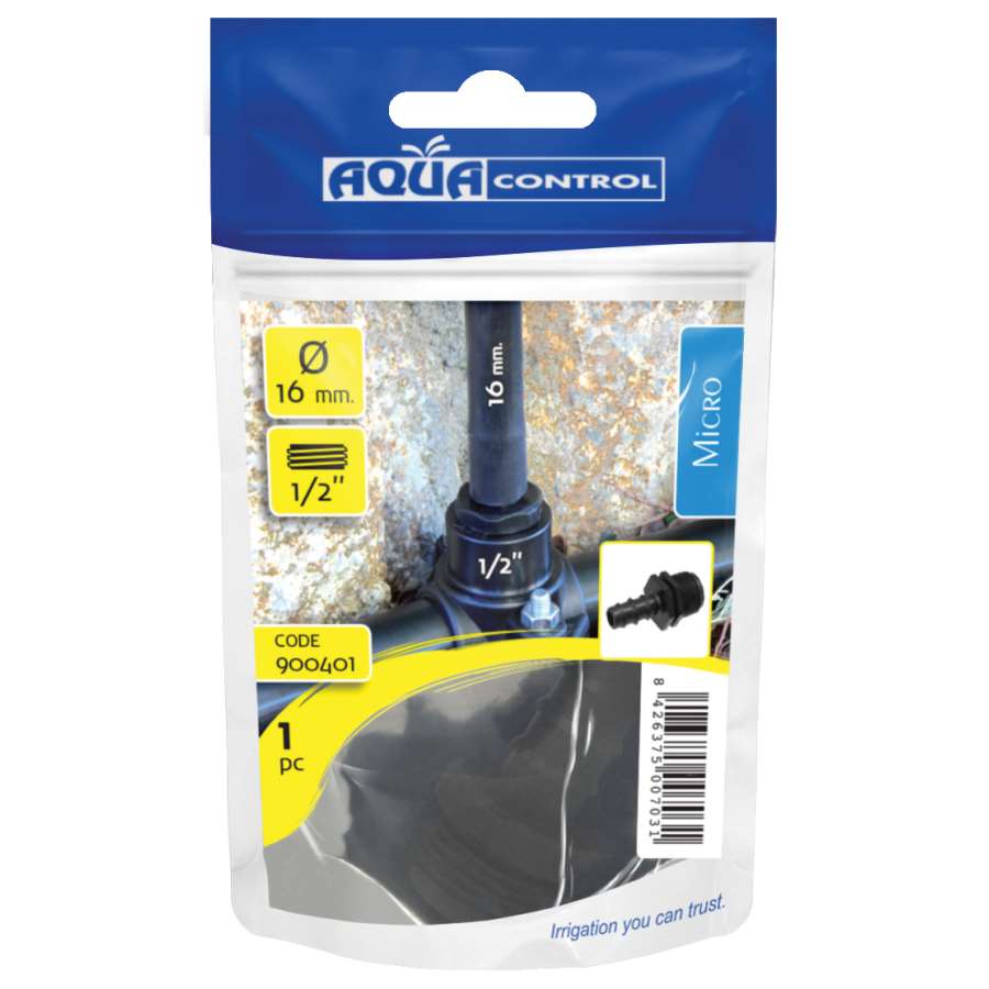 ADAPTADOR MACHO RIEGO 1/2''-16mm